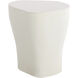 Dali 21.5 X 20 inch White Outdoor End Table, Large